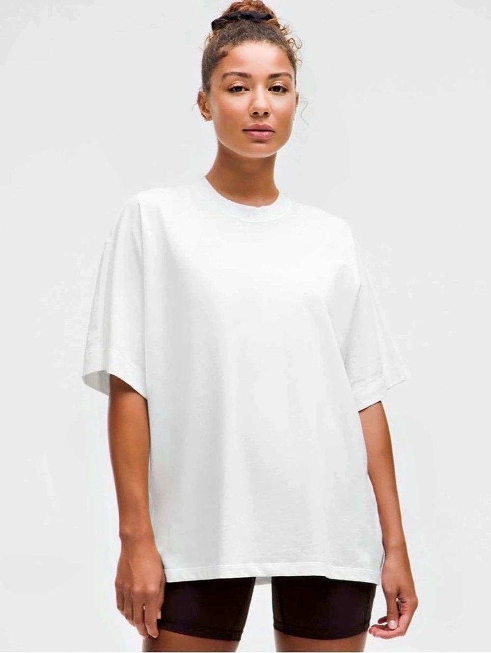 Lululemon Cotton Jersey Oversized Short-Sleeve Shirt
White